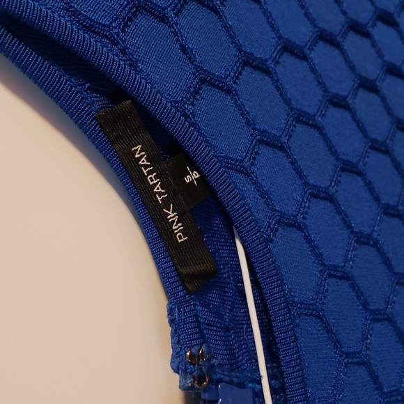 Pink Tartan Royal Blue dress size small - Picture 2 of 3